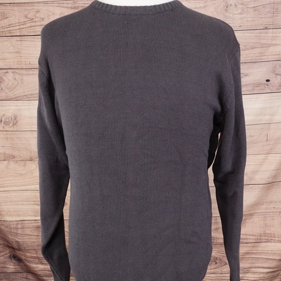 NWT BURRYLANE FOR MEN GREY CREW NECK COTTON SWEATER MENS SIZE M MEDIUM NEW! - Picture 2 of 7